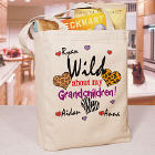Wild About My...Personalized Canvas Tote Bag